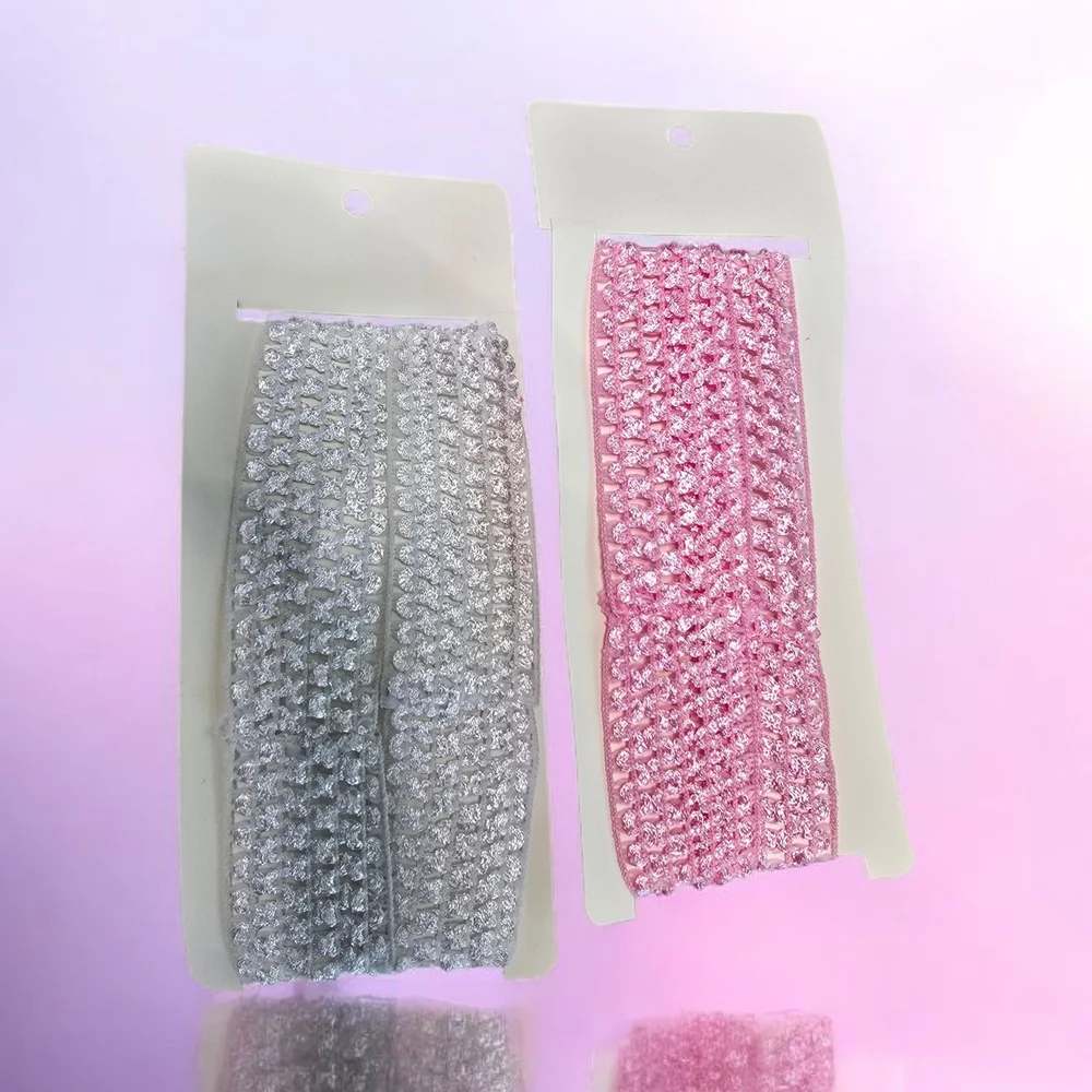 Cute Headbands Set - Pink and white